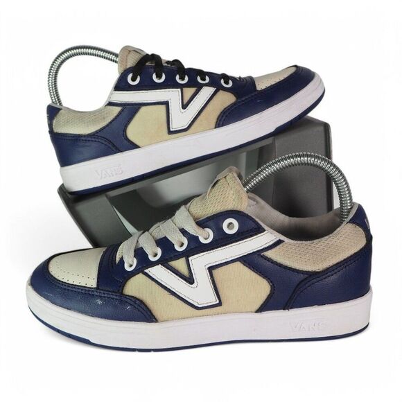 Vans Lowland ComfyCush New Varsity Skate Shoes Blue / Multi Women's 7.5 - Picture 1 of 11